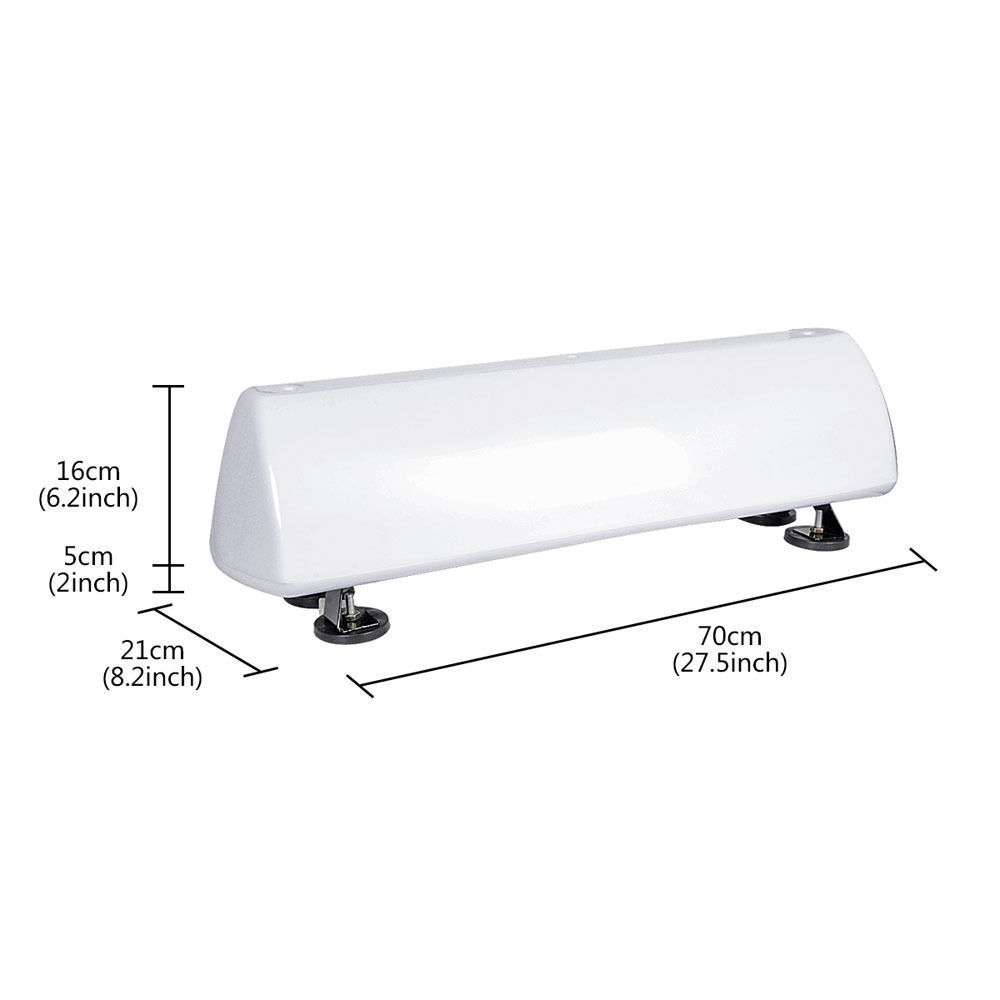LED空白的士车顶灯TAXI车顶广告灯箱磁铁式加厚加大型12V