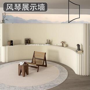 新款纸屏风隔断客厅展会商场入户直播背景假墙办公室隔板简易自装