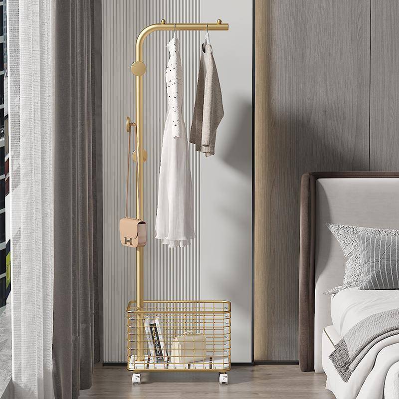 角落衣帽架落地卧室立式衣架家用挂衣收纳晾衣门后移动挂衣架