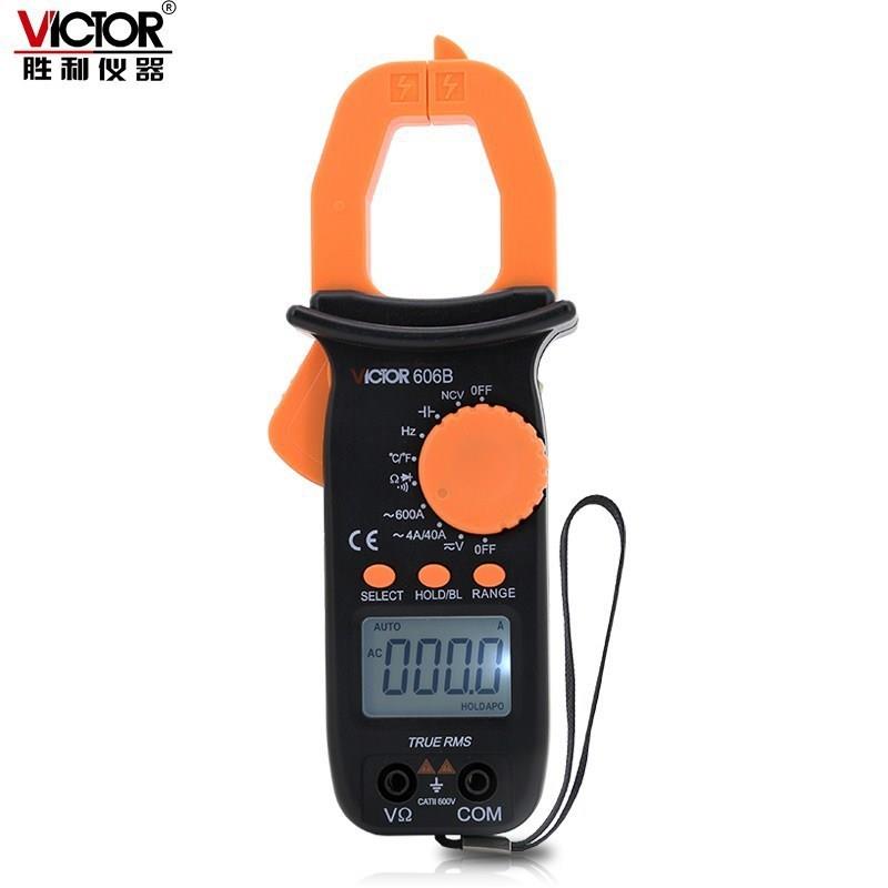 胜利钳形万用表VC606B钳形表数字电流表钳型表高精度电工表