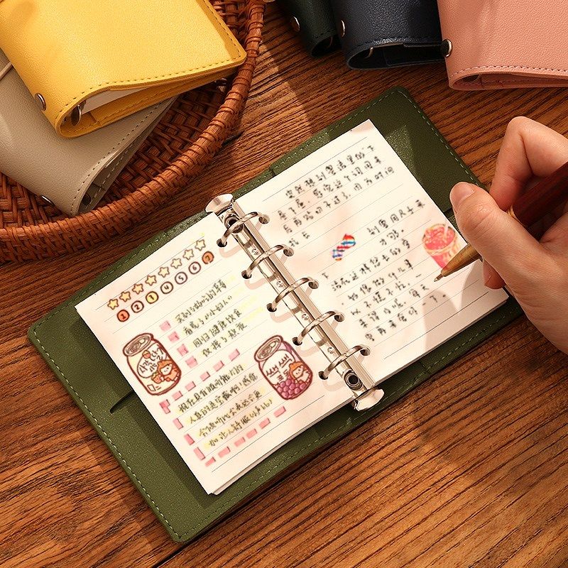 m5活页本绑带内芯外壳随身小口袋计划日程记事手帐本插画笔记本子,文具电教/文化用品/商务用品,手帐/日程本/计划本,淘宝优惠券,粉丝福利购,淘宝优惠卷