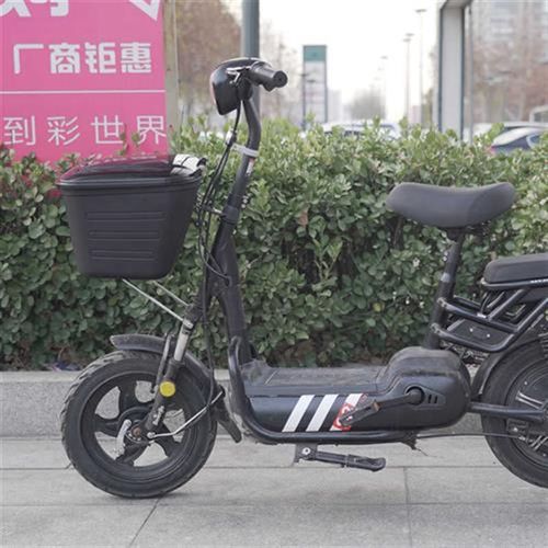 电动自行折叠瓶车后前置物防水带锁封闭头盔防盗加大号车筐篮篓子