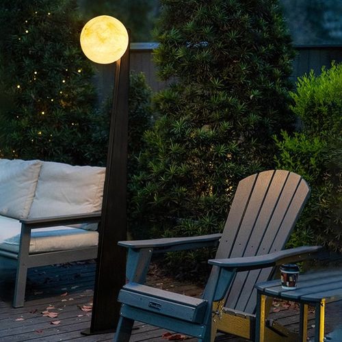 户外别墅庭院落地灯室外花园装饰台灯防水家用阳台露台氛围月球灯