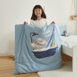 2022春夏新款 A类婴幼儿棉质儿童被罩1.2 纯棉水洗棉卡通单件被套