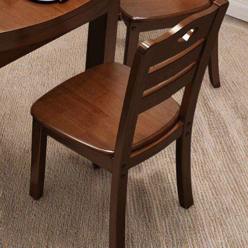 全实木椅子靠背椅白色餐椅家用餐桌椅饭桌餐椅现代简约餐厅用椅