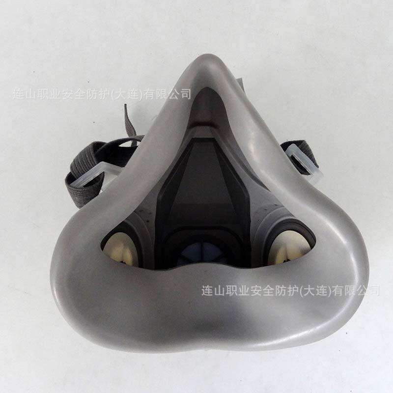 3M 6200防尘半面罩 滤棉滤盒呼吸面罩使用劳保防护面罩