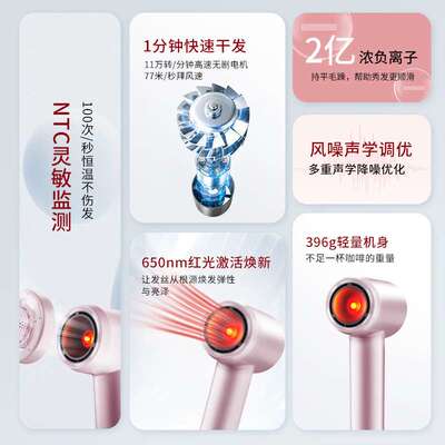 RIX瑞思高速吹风机大风力恒温电吹风负离子家用风筒大功率