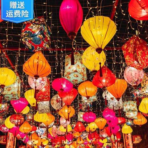 国潮灯笼户外广告印字红吊灯挂饰仿古中式防水中国风手工灯笼