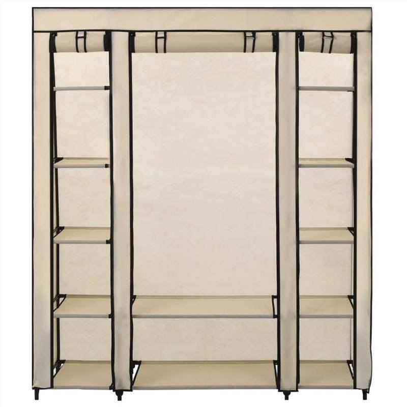 Nonwoven fabric wardrobe无纺布衣柜铁管加固组装衣柜欧美衣柜