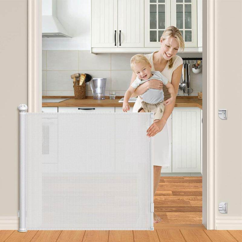 儿童安全门护栏可伸缩婴儿门栏隔离防护栏楼梯防护栏家用宠物围栏