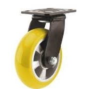 6寸黄色铝芯聚氨酯活动轮  怡合达 CGM15-D150-UX 重载