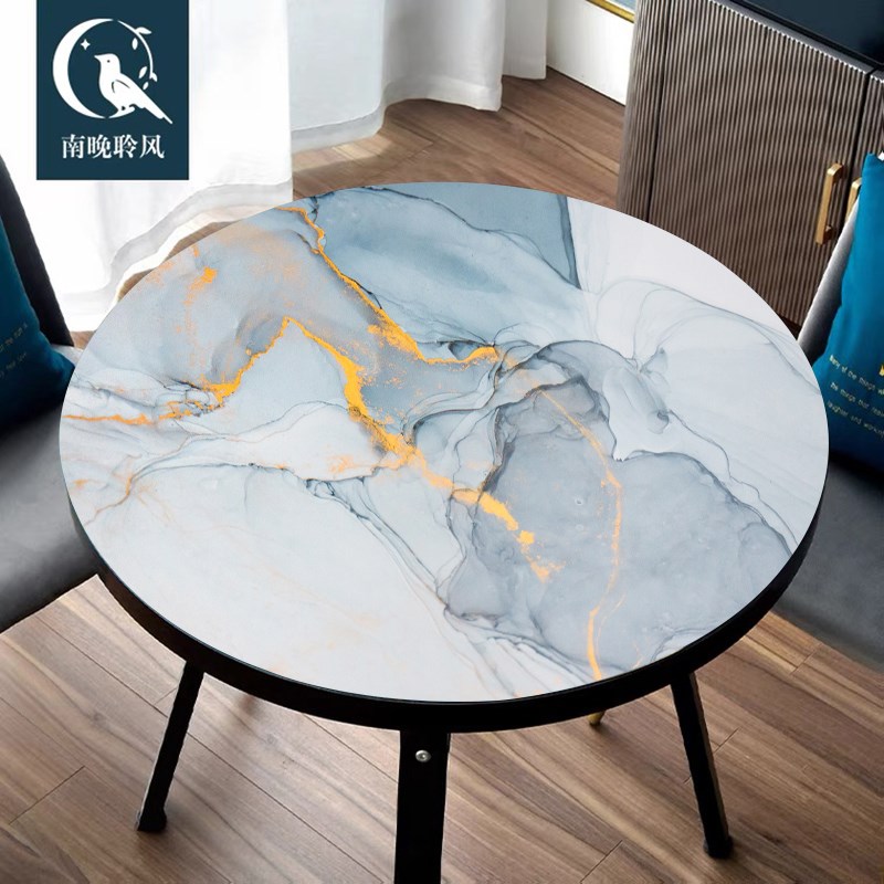 pvc桌布家用可擦免洗餐桌垫皮革圆桌垫防油防烫茶几垫厨房台面