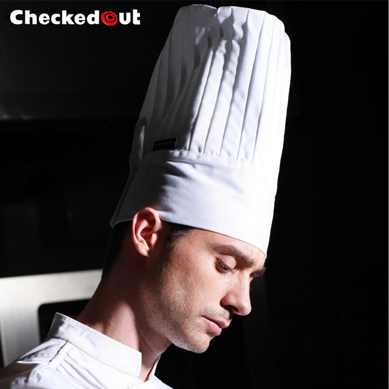 厨师帽厨房饭店工作帽西餐厅酒店厨师高帽蛋糕店男女厨师工作帽子