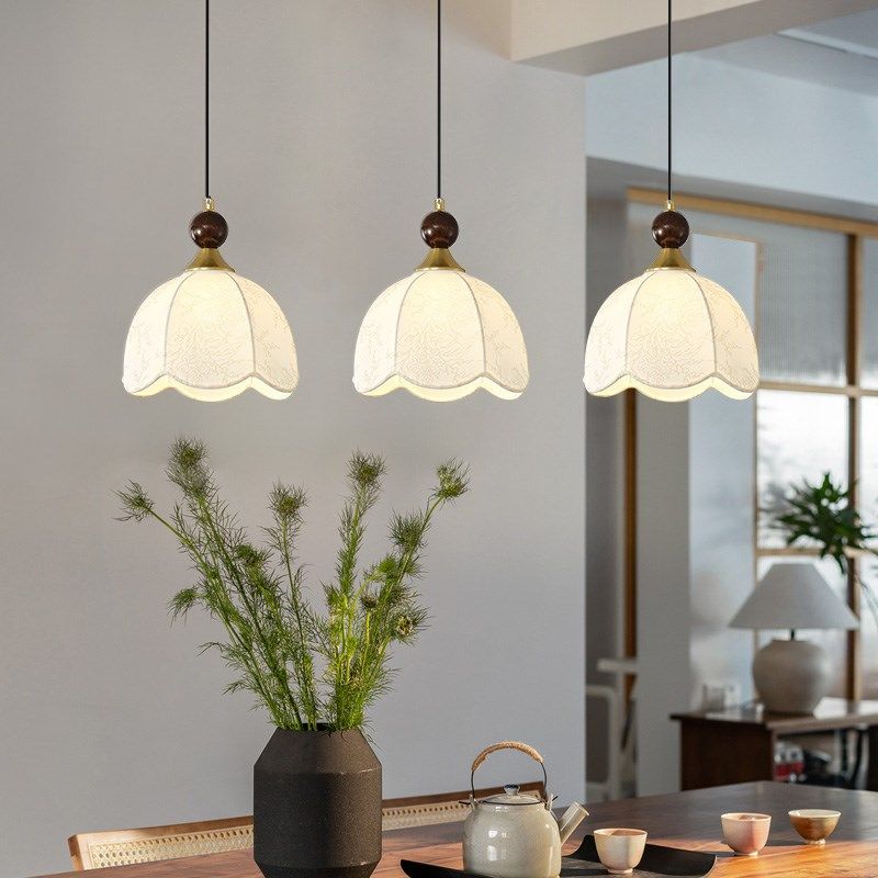 法式复古风餐厅吊灯诧寂中古岛台布艺印花美式高档餐桌饭厅吧台灯,家装灯饰光源,餐厅吊灯,淘宝优惠券,粉丝福利购,淘宝优惠卷