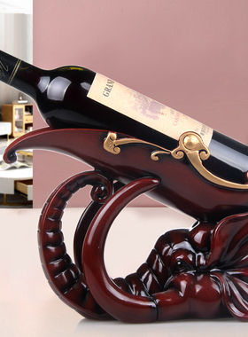 创意红酒架摆件轻奢电视柜装饰摆件现代简约酒瓶架酒柜置物架展示
