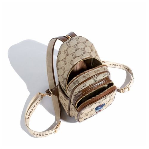 2024新款休闲胸包女手机包百搭高级感卡通帆布包单肩斜挎包小包包