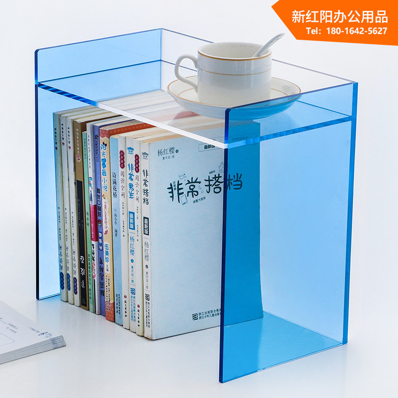 大容量压克力书架桌面文件架简约现代学生用书柜办公桌多层收纳层