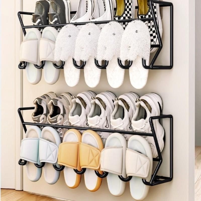 免打孔门后鞋架壁挂式宿舍简易门口浴室墙上拖鞋置物鞋子收纳神器,收纳整理,鞋子收纳架,淘宝优惠券,粉丝福利购,淘宝优惠卷