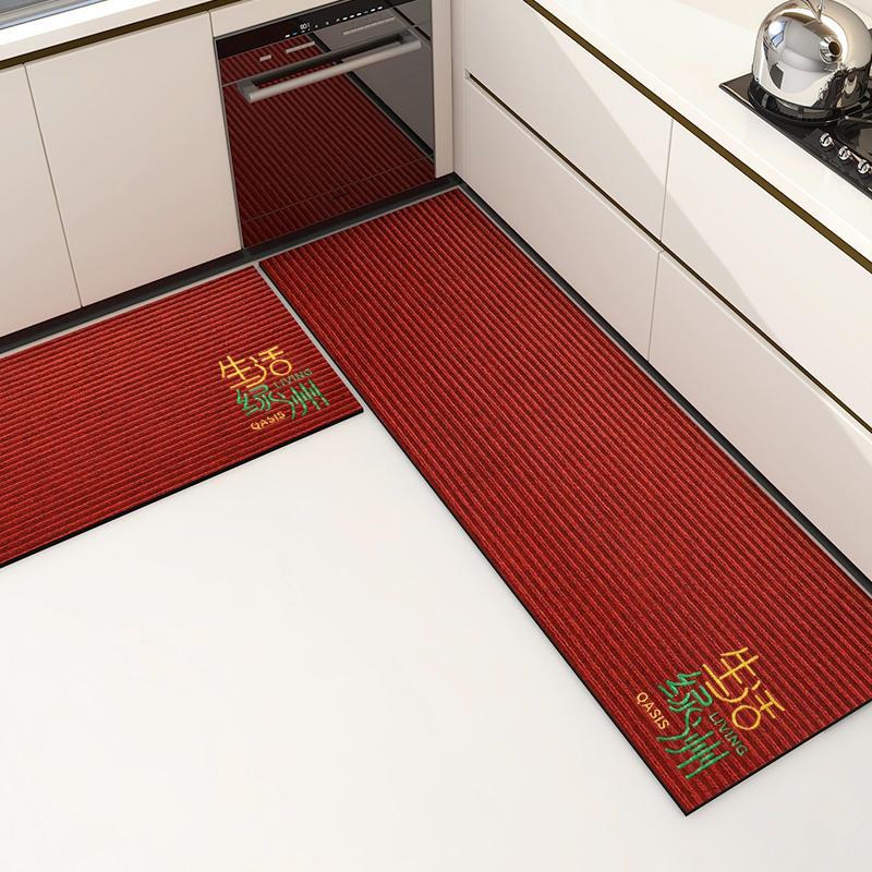 现货厨房地垫防滑防油可擦免洗门口地垫吸水脚垫厨房专用地垫2023