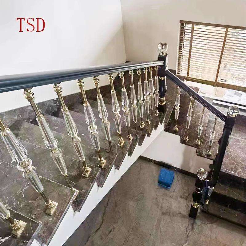 别墅新款楼梯扶手2023时尚高端大气护栏家用栏杆不锈钢