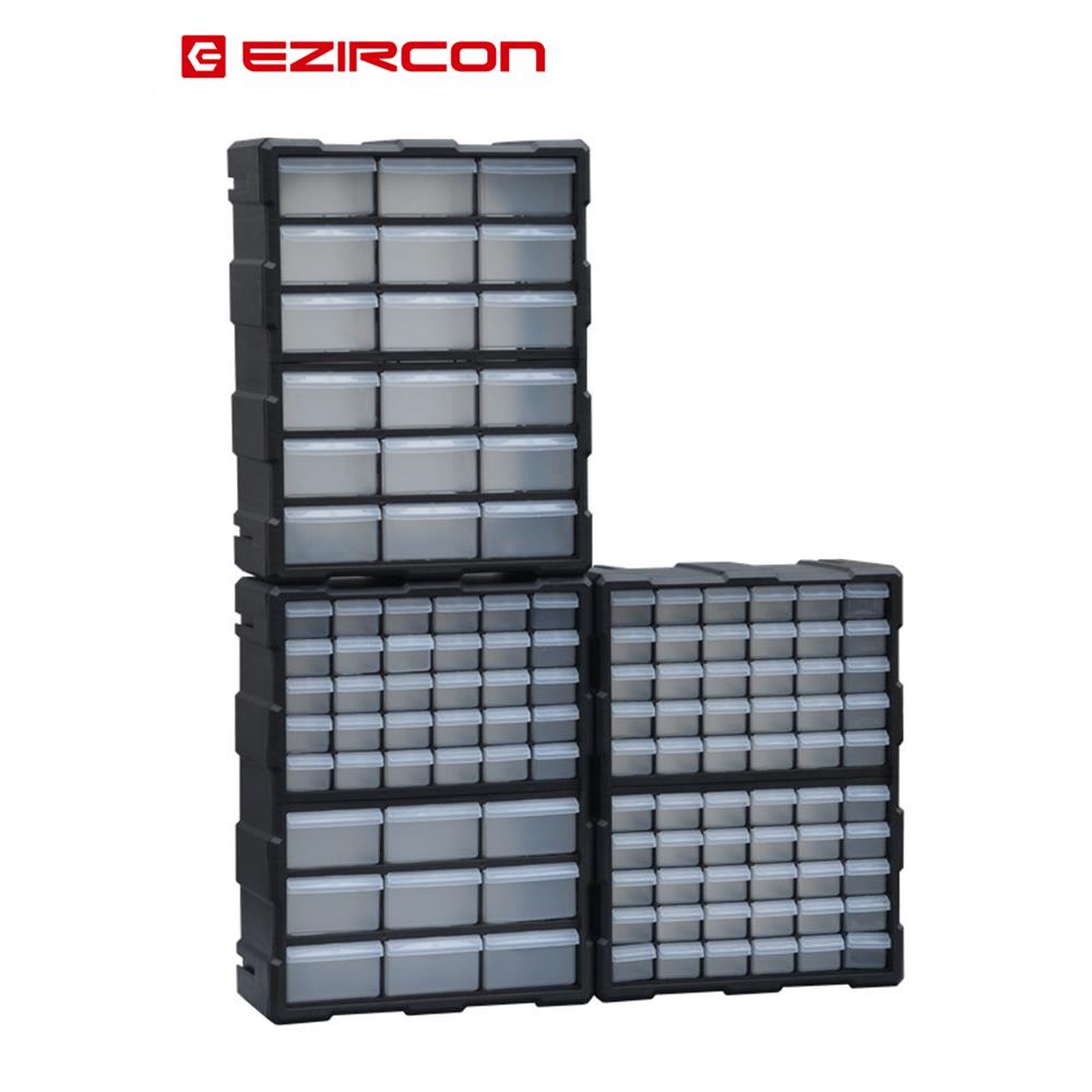 抽屉式零件盒零件箱螺丝收纳盒分格箱物料积木配件元件收纳柜60抽