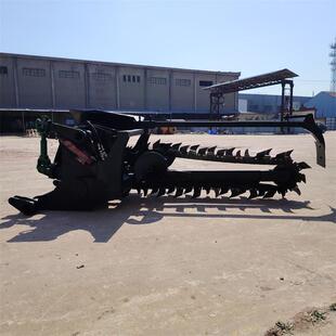 新雷创链条开沟机 后置式农田开槽机 土路面打沟机 一次成型
