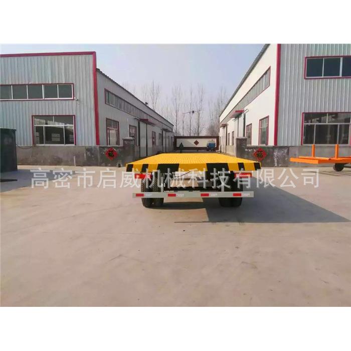 10吨油刹平板拖车牵引拖车平板拖车出厂价格厂家供应