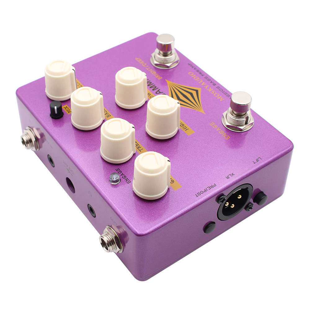 MOSKYAUDIO GAMMA BASS PREAMP 贝斯前级 带DI,AUX,HEADPHONE