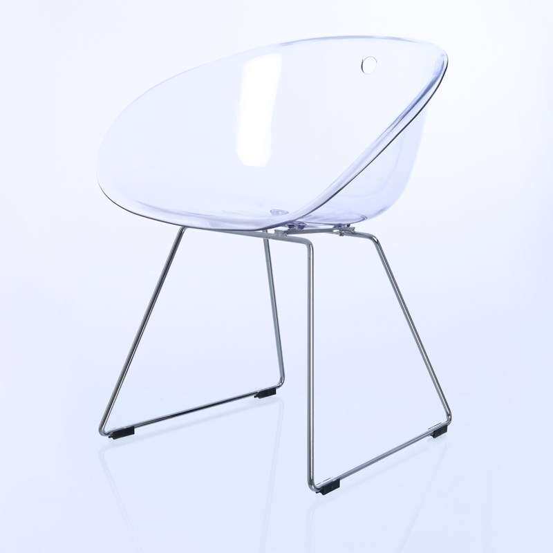 餐椅透明亚克力水晶椅子创意北欧休闲现代简约餐厅咖啡厅靠背椅子