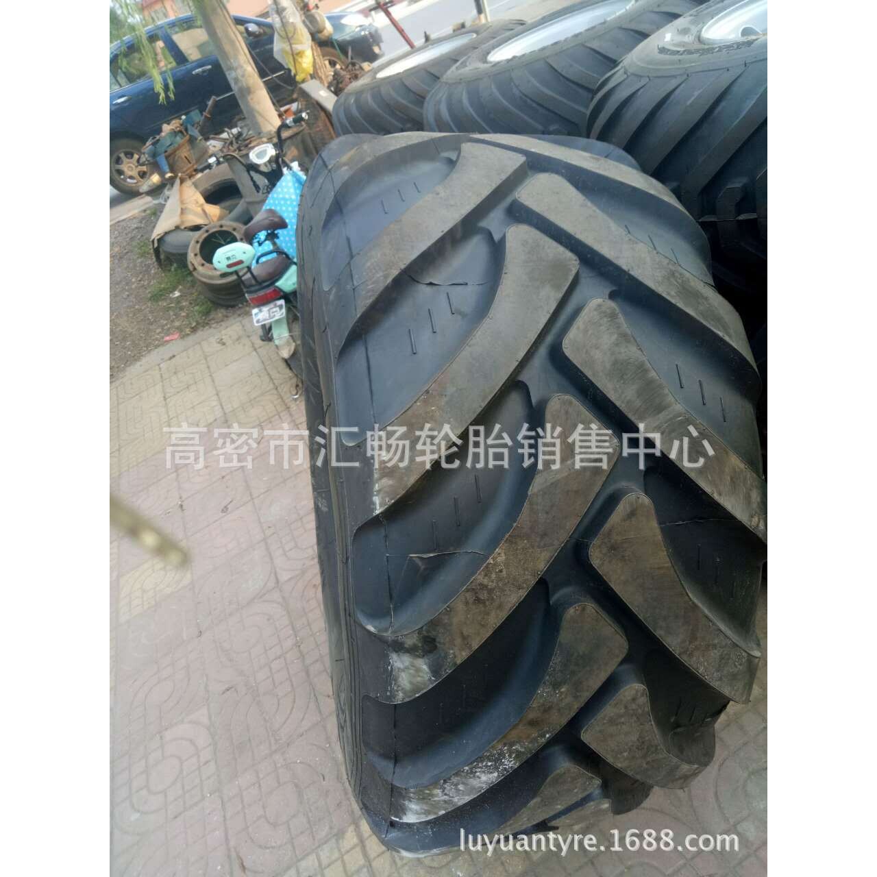 捆草机轮胎 人字花纹 农用拖车轮胎 570/60R22.5