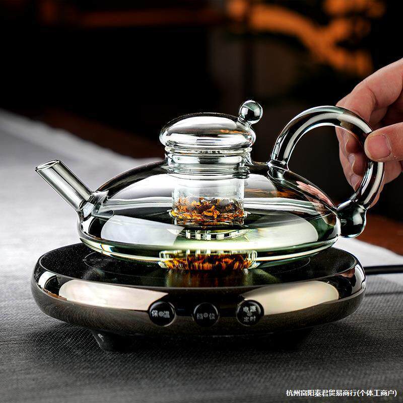 你电陶炉小型超薄煮茶炉2025新款煮茶器家用超小高端煮茶壶套装