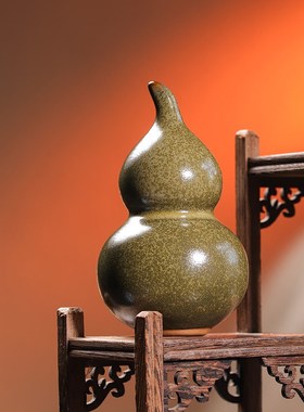 钧瓷葫芦摆件创意工艺礼品家居饰品生日随手礼钧T窑茶台茶宠福禄