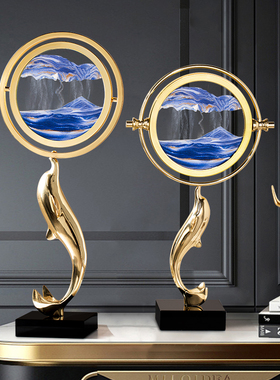 地球仪轻奢高档装饰办公室电视柜摆D件家居客厅桌面领导书房装饰