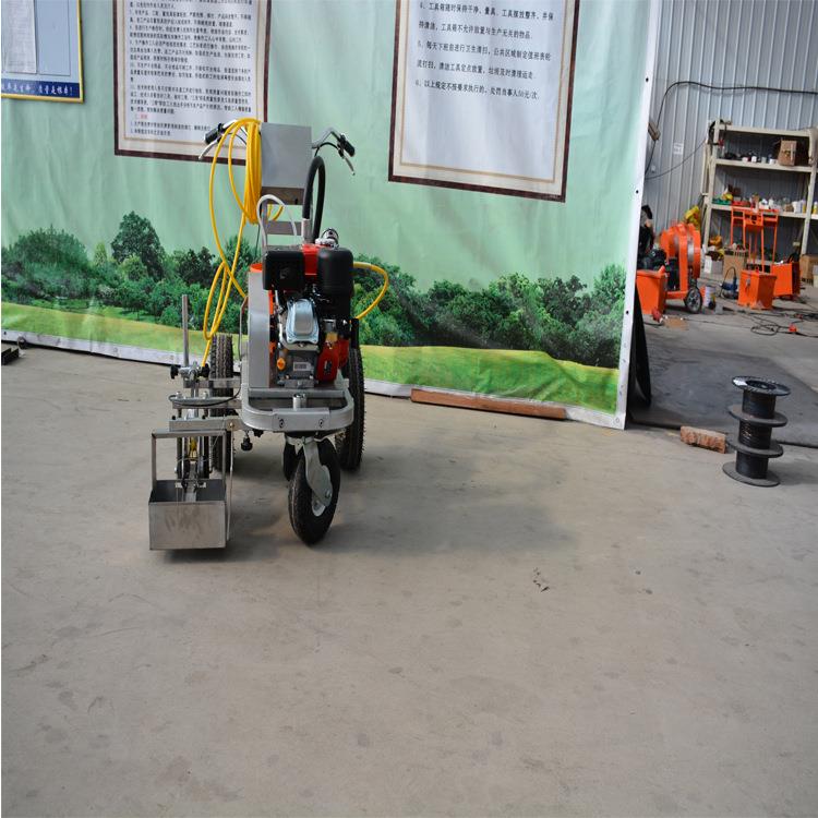 山东销售道路冷喷式划线机 5.5马力手扶标线机 欢迎选购划线车