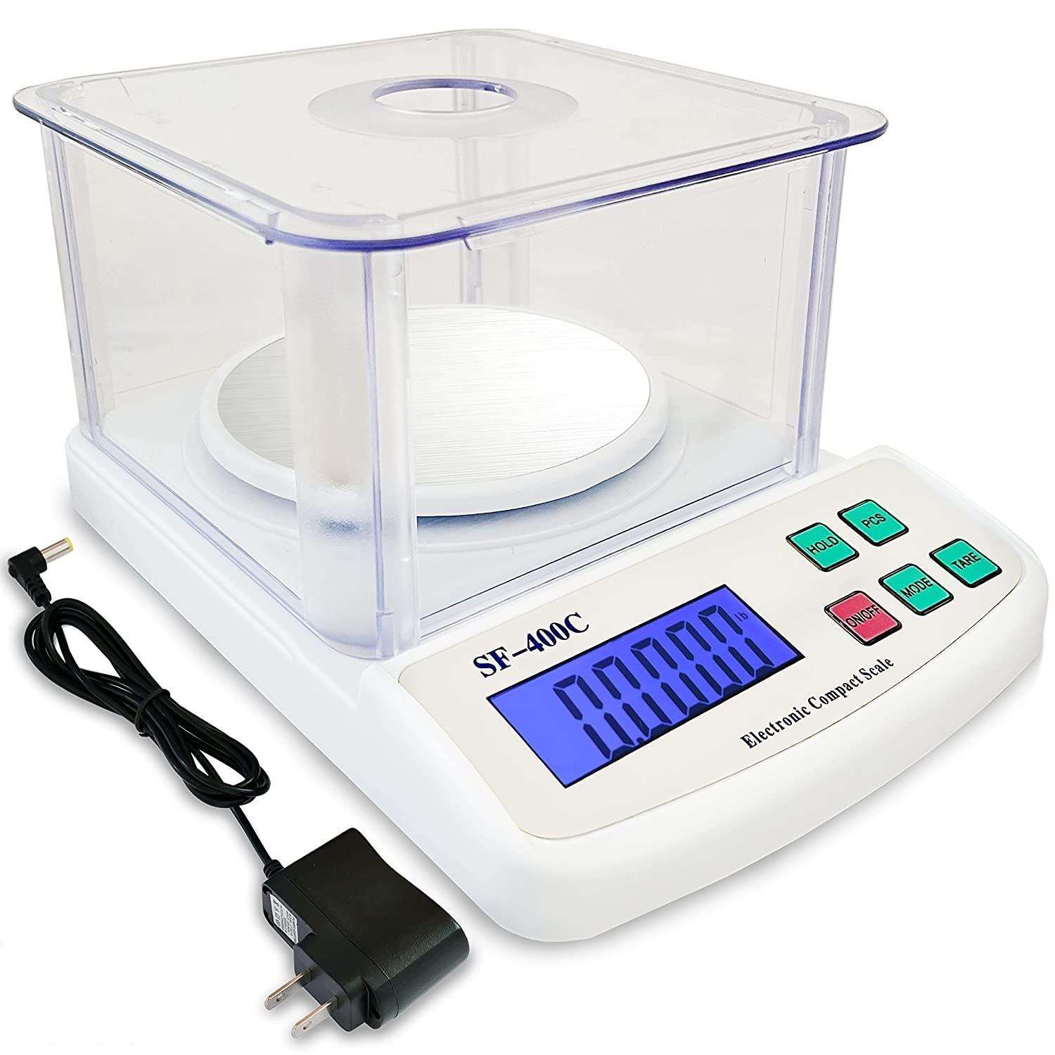 厂家直销SF400C厨房秤带防风罩珠宝秤黄金秤首饰秤高精度电子克秤