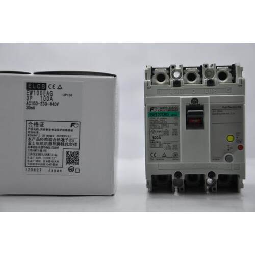 富士漏电断路器EW100EAG 3P 100A 75A 50A 30MA 100MA漏电断路器
