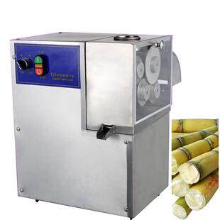 现货四棍甘蔗果蔬榨汁水果店铺榨汁机商用电动压榨机设备