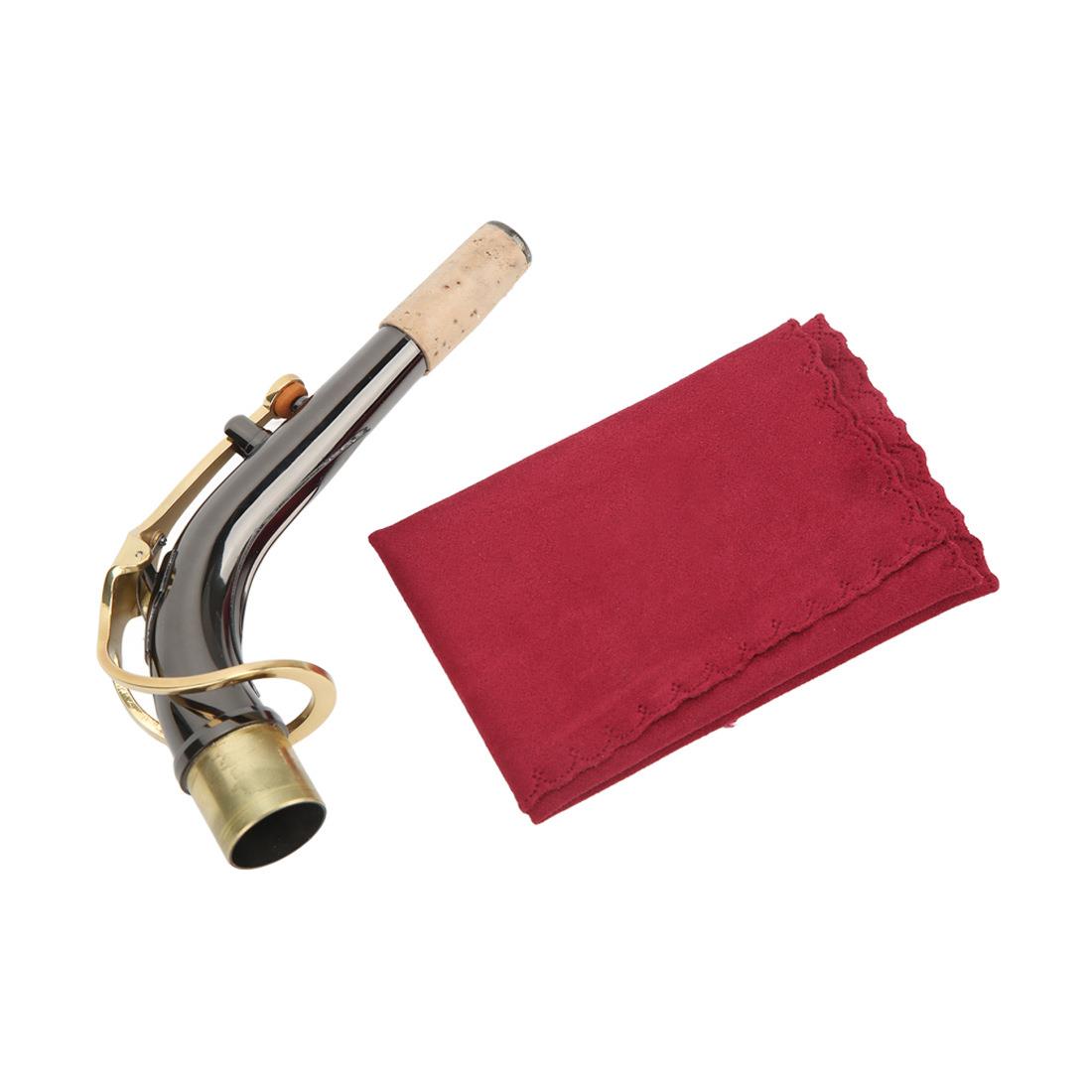 中音镀黑镍萨克斯弯脖套装带清洁布降E调中音萨克斯弯脖颈脖脖管