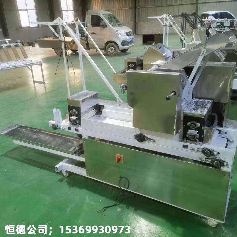 商用叠皮机全自动撒粉大型面条机商用压面机一体馄饨皮饺子皮