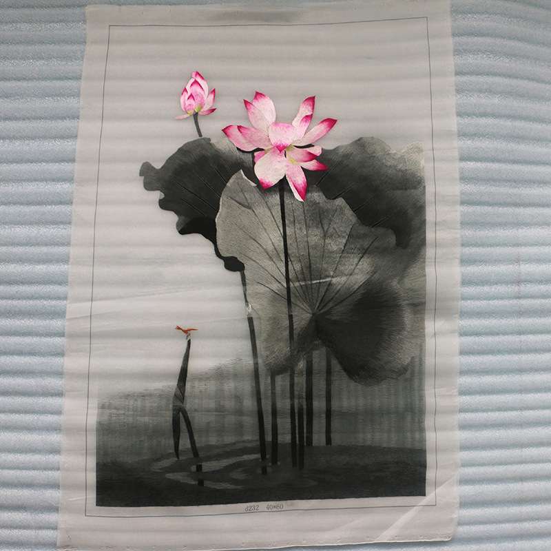 白妹手工绣品小幅苏绣单面绣装饰画动物花草手工刺绣工艺品绣片