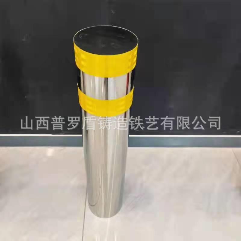 不锈钢防撞柱 不锈钢活动警示柱 停车场立柱止车柱子 防冲撞路桩