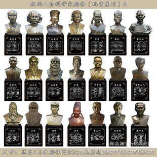 玻璃钢孔子雕塑塑像仿铜校园模型人物古代传统名人摆件厂家