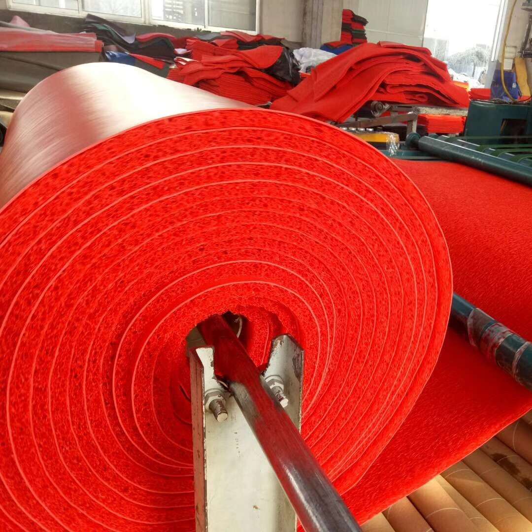pvc丝圈拉丝防水防滑3A中厚拉丝地毯卷材酒店走廊地毯喷丝塑胶地