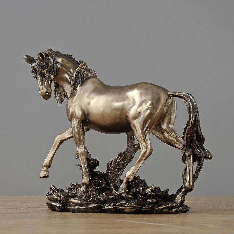 冷铸铜马摆件欧式家居饰品客厅办公室电视柜样板间玄关摆设工艺品,鲜花速递/花卉仿真/绿植园艺,割草机/草坪机,淘宝优惠券,粉丝福利购,淘宝优惠卷