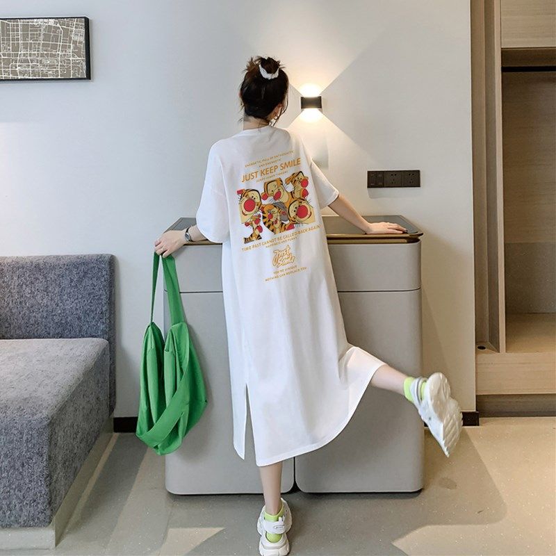 胖mm大码女装宽松连衣裙女短袖中长款t恤裙过膝懒人长裙显瘦夏季T,女装/女士精品,大码连衣裙,淘宝优惠券,粉丝福利购,淘宝优惠卷