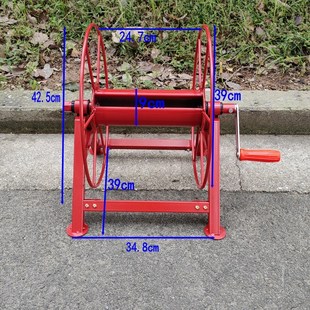 小型手摇电力施工放线人机牵引绳韩国丝收线架放线架绕线放线盘