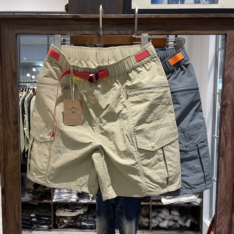 夏季薄款宽松多袋工装五分裤男户外机能速干运动短裤潮男中裤,男装,短裤,淘宝优惠券,粉丝福利购,淘宝优惠卷
