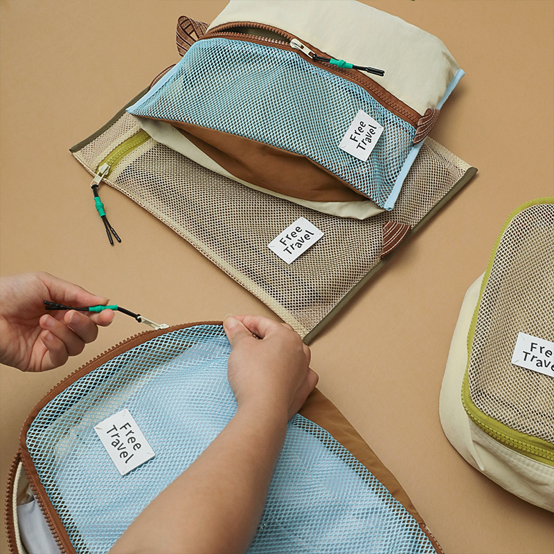 旅行收纳袋行李箱贴身装衣物内衣内裤鞋子分装出差便携网纱整理包