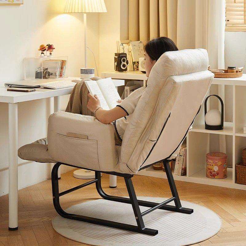 沙发椅家用休闲懒人椅书房舒适久坐电脑办公椅卧室单人可躺座椅