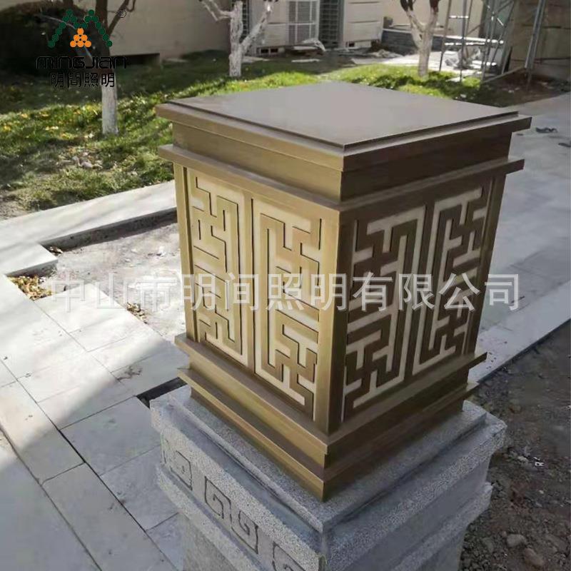 工厂直销户外庭院灯云石围墙灯方形门柱灯小区墙头灯别墅大门灯